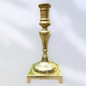 Vintage Harvin Brass Candlestick Virginia Metalcrafters Shabby Chic Boho